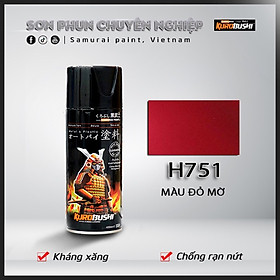 Sơn xịt Samurai Kurobushi - màu đỏ mờ H751 400 ml