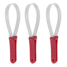 3x Stainless Steel Animal Equine Sweat Scraper Shedding Random Color