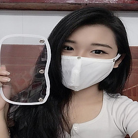 khẩu trang vải kính che mặt và chống dịch-chống giọt bắn tiện lợi hiện đại khẩu trang nữ