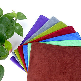 Mua Bộ 10 khăn vệ sinh đa năng lau kính  lau bàn ghế  lau cửa KT 30x50cm (Giao nhiều màu)