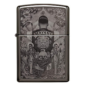 Bật Lửa Zippo 49031 – Zippo Mayans M.C. Black Ice