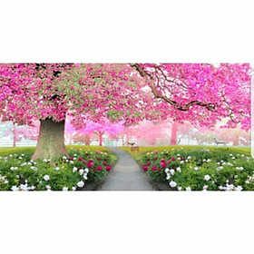 Mua Tranh thêu chữ thập Con Đường Tình Yêu (84x51cm) chưa thêu