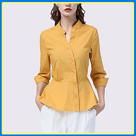 Áo sơ mi nữ dài tay công sở qk15 - áo sơ mi công sở