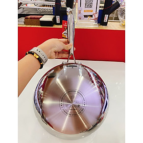 Mua Chảo inox 304 liền khối miệng rót Kalpen Zenger Size 24-26cm