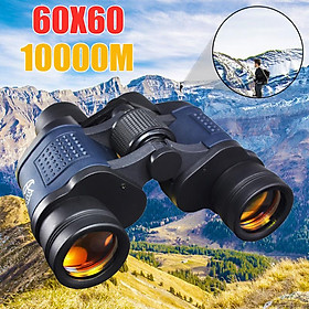 Ống nhòm công suất cao 60x60 với tọa độ BAK4 Kính viễn vọng di động Tầm nhìn ban đêm để săn bắn du lịch thể thao màu sắc tham quan