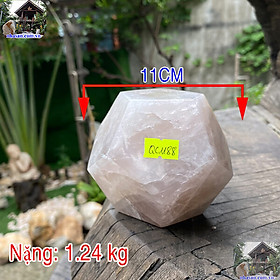 Mua Thạch anh 12 mặt NHA SAN QC1188 Đá phong thủy giúp cân bằng âm dương  mang lại may mắn  tài lộc – 1.24 Kg (ĐK: 11cm)