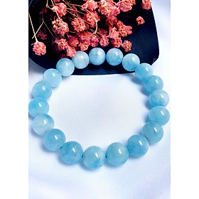 Vòng tay đá aquamarine xanh nước biển - nhẹ nhàng - trẻ trung - hợp mệnh thủy, mộc