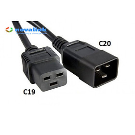 Mua Dây nguồn C19 C20 cao cấp Novalink NV-56003A - 15A-220/250V. Lõi đồng 3Gx2.08mm - Hàng chính hãng