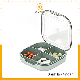 Mua Hộp đựng thuốc chia 4 và 6 ngăn  bảo quản  chia thuốc tiện ích cho gia đình - SP005282