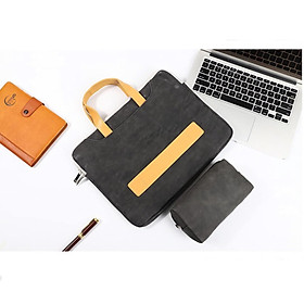 TÚI XÁCH DA, CẶP XÁCH DA CHỐNG SỐC CHO MÁY TÍNH, MACBOOK, LAPTOP, SURFACE SANG TRỌNG PHONG CÁCH HÀN QUỐC
