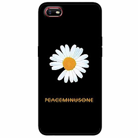 Ốp lưng in cho Oppo A1K Mẫu Cúc To Nền Đen