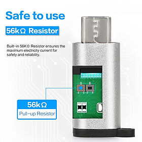 Type C Adapter With Keychain Charger To Micro USB Converter Connector