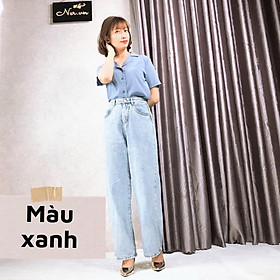 Hình ảnh Áo sơ mi cổ vest quốc dân nhiều màu, chất lụa tơ hàn, phối chân váy, quần jeans ,quần tây, quần short siêu xinh–NER-N109