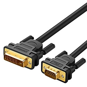 Mua Cáp chuyển đổi DVI 24+1(cáp DVI chuẩn D) to VGA cao cấp 1920*1080P 60HZ Ugreen 30838-1 5m Hàng Chính hãng
