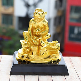 Hình ảnh Tượng Khỉ phong thủy mạ vàng size lớn - Quà tặng cao cấp