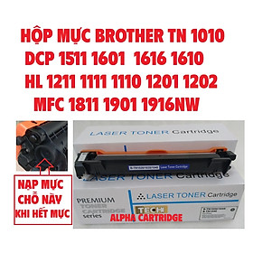 Hộp mực TN 1010/1020 Mực in Brother HL 1111-1201-1211 DCP 1511-1610-1616 MFC 1811-1901-1916 LOẠI TỐT CÓ HỘP Hàng chính hãng Alpha Cartridge