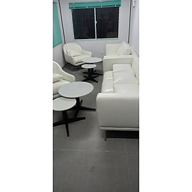Mua Bộ Sofa phòng khách Juno Sofa 2 ghế đơn kèm bằng bàn mặt đá cao cấp chân đúc viền khung