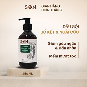 Hình ảnh Dầu gội bồ kết & ngải cứu S.O.N giảm gàu ngứa và dầu nhờn, mềm mượt tóc