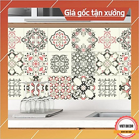 Decal Gạch Bông C38 - Set 30 ô 20x20cm - Decal Dán tường, Dán bếp, Trang trí nhà cửa