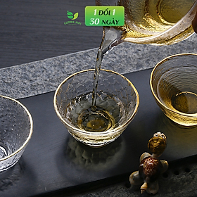 Mua Chén uống trà thủy tinh 014