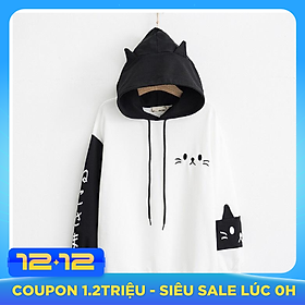 áo hoodie nỉ mèo xinh độc đáo