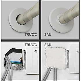 Mua Xi măng dẻo bịt lỗ điều hoà . Trám khe hở tường . Ngăn côn trùng