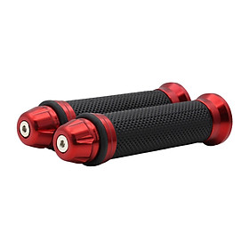 2 Pieces Motorcycle Hand Grips Direct Replaces Anti Slip Easily Install Universal Aluminum Alloy Rubber 22mm Handlebar Grips Handlebar Cover