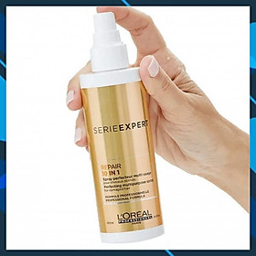 Xịt dưỡng tóc L'oreal Serie Expert repair 10 in 1 spray đa năng phục hồi tóc khô hư tổn 190ml