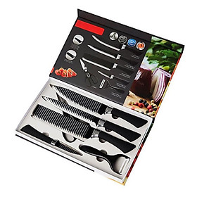 Mua Bộ dao nhật làm bếp 6 món ASAKH lưỡi sóng chất liệu hợp kim cao cấp không gỉ - LỖI 1 ĐỔI 1