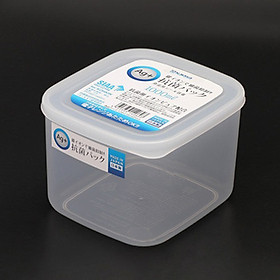 Hộp vuông đựng thực phẩm tráng bạc nắp kín Nội địa Nhật Bản