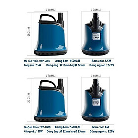 Mua Máy bơm Sobo WP 500D hút bề mặt đáy hồ cá  bơm trìm 360