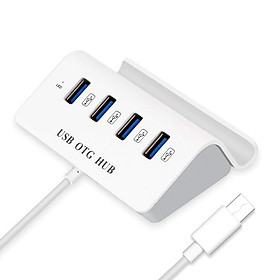 Mua ROGTZ Hub OTG Chia 4 Cổng USB Đầu Type C Có Giá Đỡ Điện Thoại - Hàng Nhập Khẩu