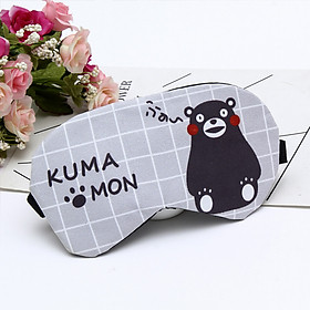 Bịt mắt ngủ hoạt hình ngộ ngĩnh có túi nước giải nhiệt tặng kèm bịt tai chống ồn