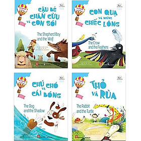 Combo 4 Cuốn: Học Tiếng Anh Cùng Truyện Ngụ Ngôn Aesop