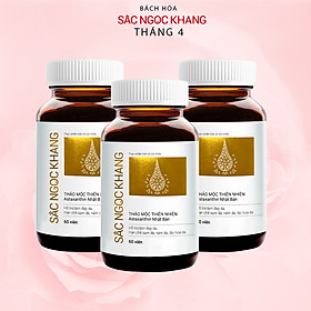 Combo 3 Viên Uống Sắc Ngọc Khang Vi tảo lục hỗ trợ giảm nám, tàn nhang, sạm da và giúp cân bằng nội tiết tố nữ