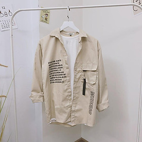 Được Kiểm Hàng Trước Áo sơmi tay dài unisex HÀNG SIÊU CẤP