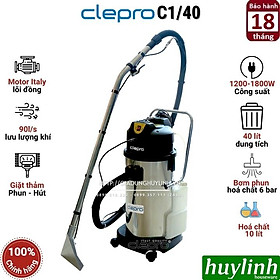 Máy giặt thảm phun hút Clepro C1/40 - Dung tích 40 lít - Max 1800W - Hàng chính hãng