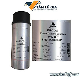 Mua Tụ bù khô 1P (loại tròn) 5KVar - 230V - 50Hz hiệu Epcos PhiCap  mã hiệu B32341A2061A640  xuất xứ Ấn Độ