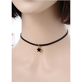 Vòng cổ choker tattoo V71 đính sao đen