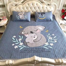 Chiếu điều hòa chất vải tencel dùng quanh năm - 3D Gấu Túi Koala-Tặng kèm 1 móc khóa Houston