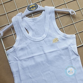 (8-25kg) SET 5 ÁO BA LỖ TRẮNG -MIATOP