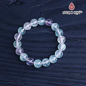 Vòng tay đá Prehnite xanh tím size hạt 10mm - Ngọc Quý