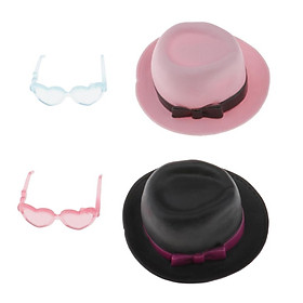 2 Set Fashion Doll Hat for 1/6 Blythe Dolls Accessories Girls Gifts