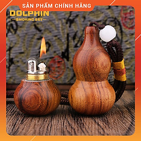 Mua Hộp Quẹt Bật Lửa Xăng Đá Dolphin HY-633 Kiêm Móc Treo Hình Quả Bầu Hồ Lô Hút Tài Lộc Cực Đẹp