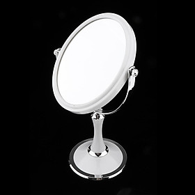 Dual Side Freestanding Makeup Shaving Cosmetic 1X/3X Magnifying Mirror Round