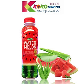 Nước dưa hấu nha đam OKF Hàn Quốc 500ml