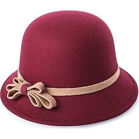 Nón mũ đội đầu nữ dạo phố 4 mùa đính nơ 2 mầu(MU04)