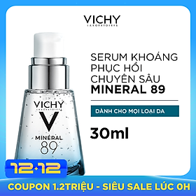 Dưỡng Chất Khoáng Cô Đặc Giúp Phục Hồi Và Bảo Vệ Da Vichy Minéral 89 (30ml)