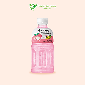 Combo 6 Chai Nước Mogu Mogu Thạch Dừa Vị Vải Thái Lan