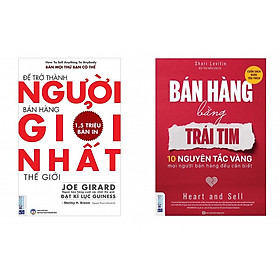 Combo Để Trở Thành Người Bán Hàng Giỏi Nhất Thế Giới và Bán Hàng Bằng Trái Tim tặng sổ tay như hình